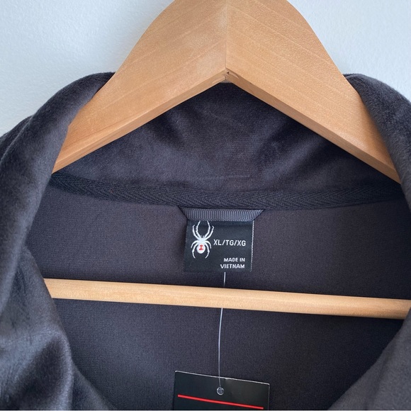 Spyder Women's Full Zip Front Velour Fleece Jacket, Black, Size S,M,XL - Picture 7 of 15